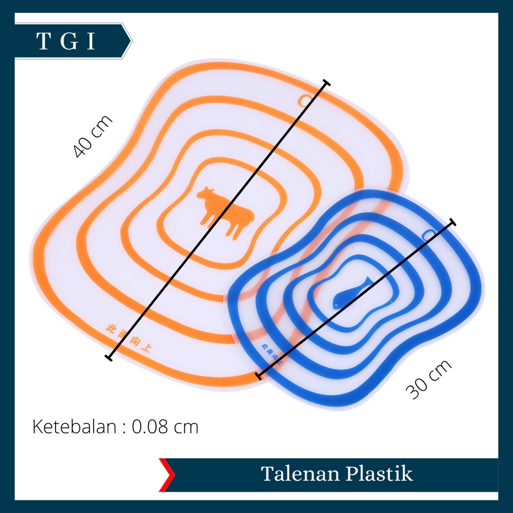 TGI - TALENAN PLASTIK / CUTTING BOARD / TALENAN FLEKSIBEL / TALENAN TRANSPARAN FLEXIBLE