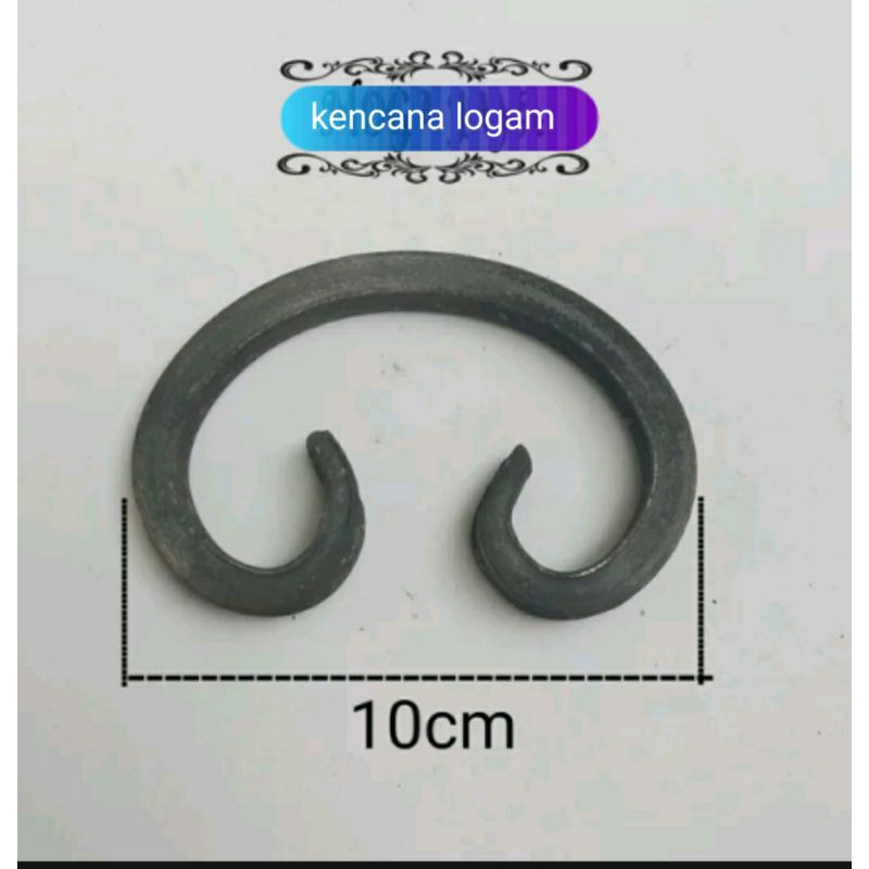 Ornamen pager besi tempa nako C10 mm