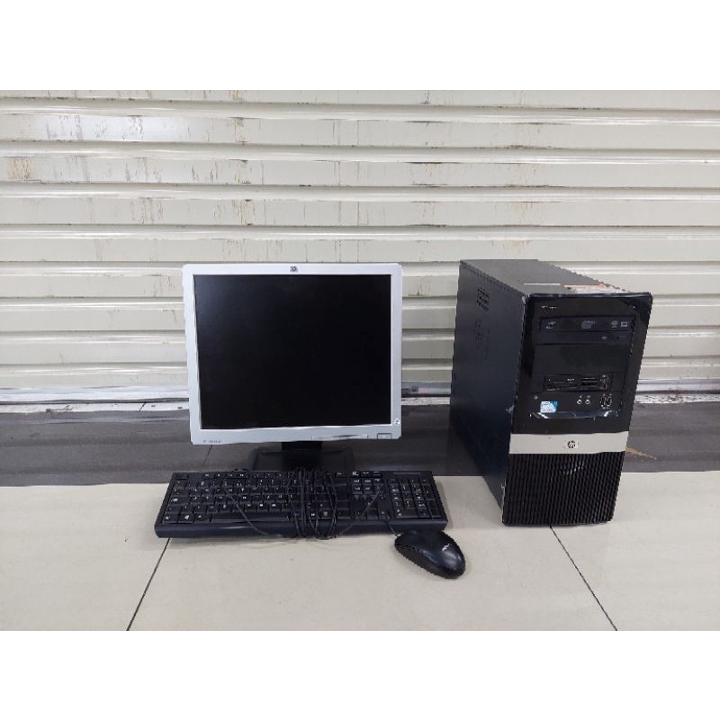 JUAL PC PAKETAN CORE DUO RAM 2 GB HDD 160 GB MONITOR 17 INCHI KEYBOARD MOUSE SIAP PAKAI