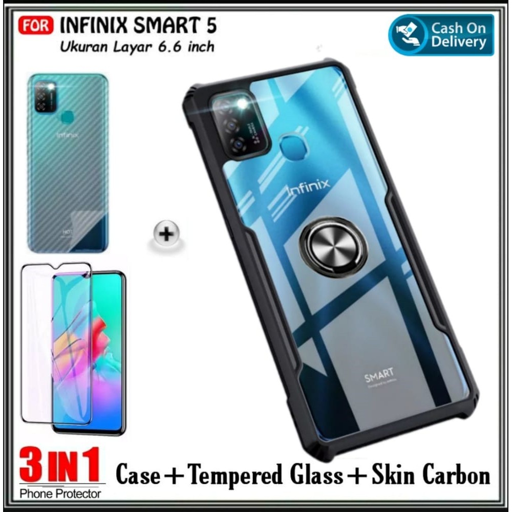 Case Infinix Smart 5 2021 Hard Soft Transparan Cover Infinix Smart 5