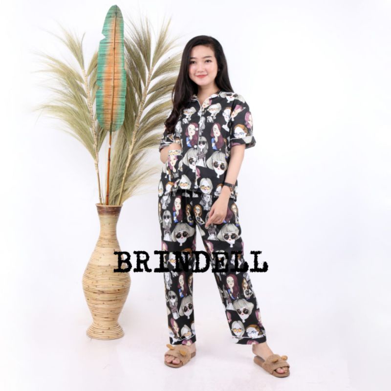 PROMO PIYAMA DEWASA TERLARIS#PIYAMA CP DEWASA TERLARIS#PIYAMA CP TERMURAH-CP RETRO  HITAM