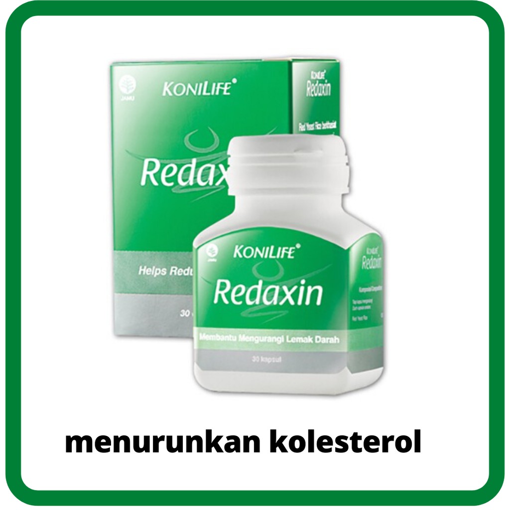 Konilife Redaxin Food Supplement Botol 30 Menurunkan Kolesterol, Halal