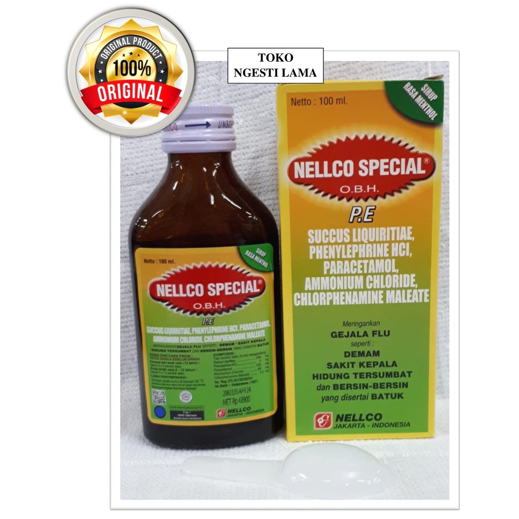 Jual Nellco Spesial Obh Pe Ml Obat Batuk Pilek Shopee Indonesia