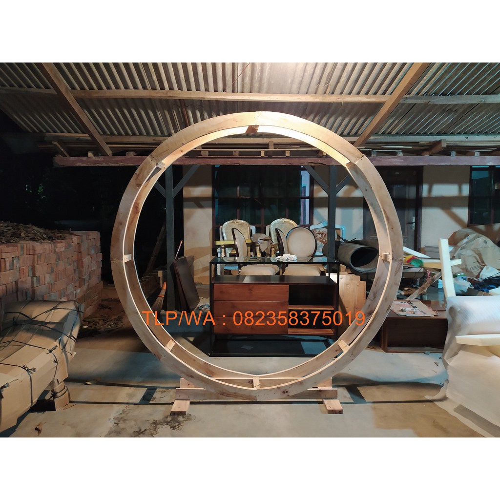 Backdrop Photobooth, Pelaminan Mini, Photobooth Murah, Dekor Akad Nikah Rustic Jati Jepara