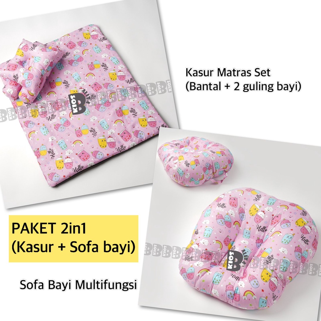 PAKET 2IN1 KASUR BAYI SET DAN SOFA BAYI MULTIFUNGSI TERMURAH