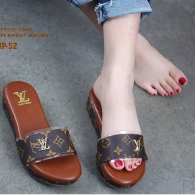 abbushoes Ph 12-new Wedges sandal kokop Lv wanita