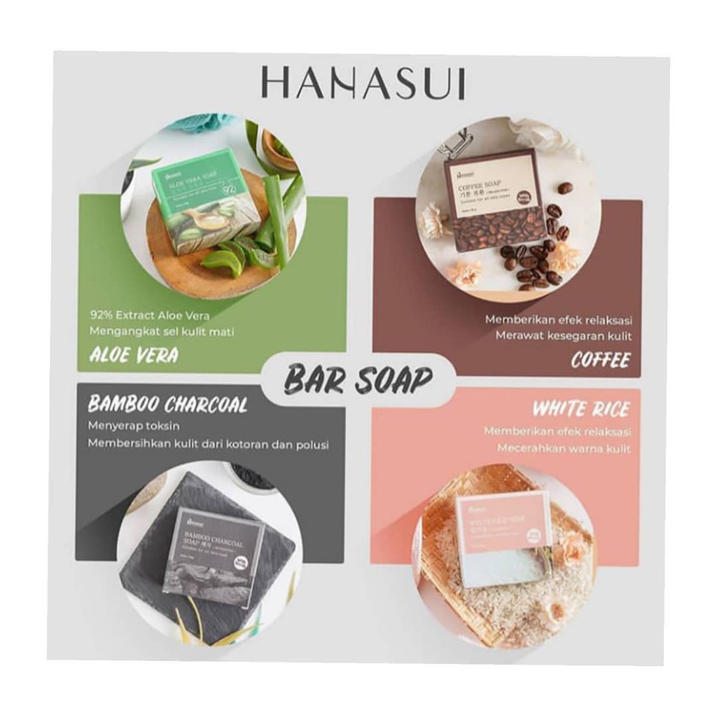 HANASUI Body Bar Soap 60gr