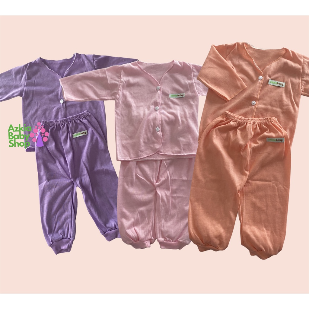 SET CELANA + BAJU BAYI BARU LAHIR BAJU NEWBORN MURAH BAJU KUTUNG BAYI BAJU PENDEK NEWBORN SET PAKAIAN BAYI LENGAN PANJANG PIYAMA BAYI PIYAMAN ANAK