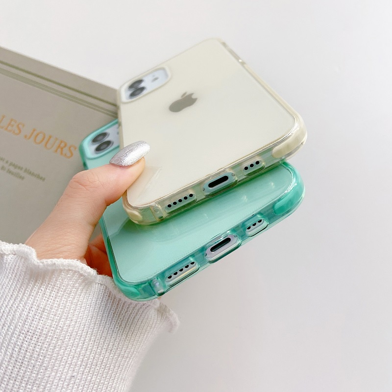 Soft Case Hp Transparan Model Simpel Untuk Iphone 13pro / Max / Xr / 11 / 12se / 7 / 8plus