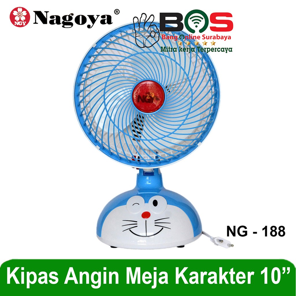 Kipas Meja Kipas Angin Meja Fan Character Nagoya NG-188 NG 188 NG188 Biru