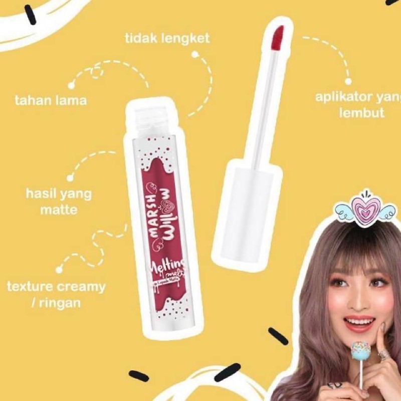 Marshwillow Melting Melt Lip Liquide Matte by Natasha Wilona