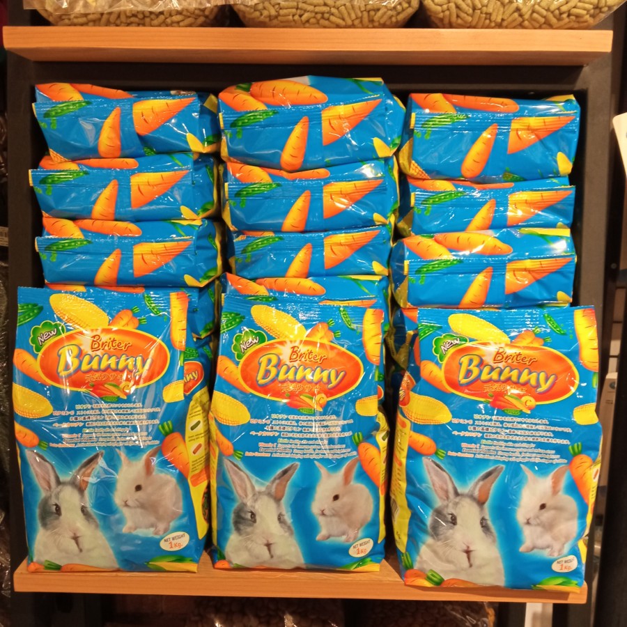 Briter bunny rabbit food 1 kg makanan kelinci freshpack 1kg