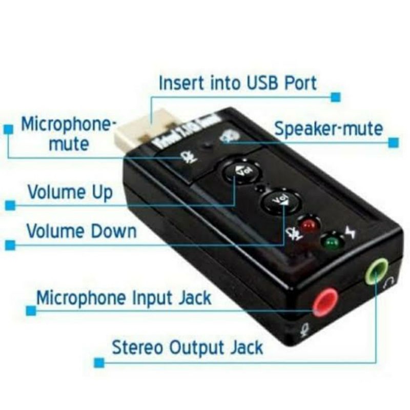 USB SOUND AUDIO - Soundcard USB 7.1