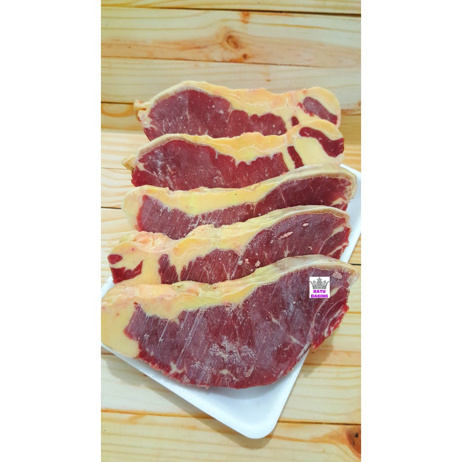 

Daging Sapi AUS Sirloin beef Steak Import Grade A @1kg