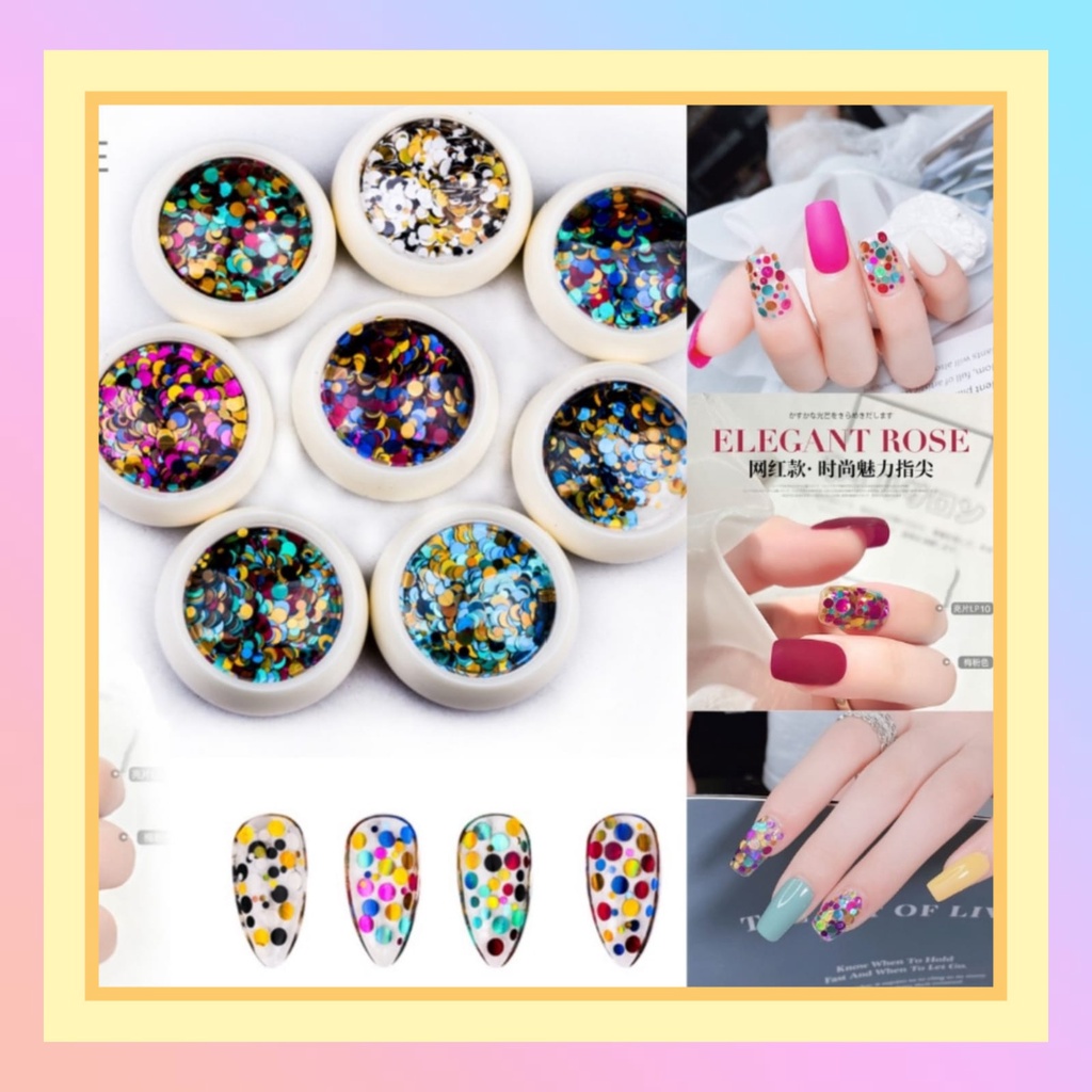 Blink/DIY 24 pcs /fake nails/ false nails/kuku palsu/ nail art/Stiker kuku/nail sticker/kuku/Sticker