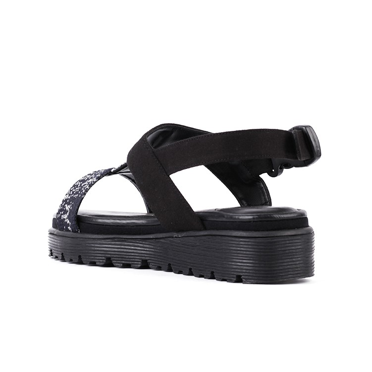 Xelena Navy | Sandal Slide Platform Simpel Wanita/Cewek/Women Sandals Footwear | FORIND x Favshoes