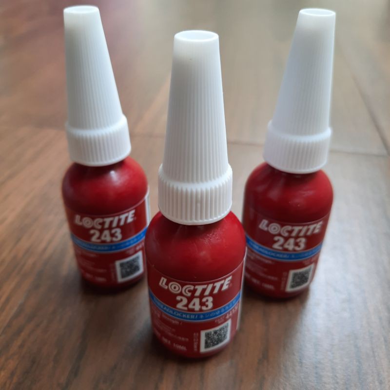 Lem Baut Loctite 243 Threadlocker 10ml Mencegah Karat dan Baut Kendur Karena Getaran Henkel German