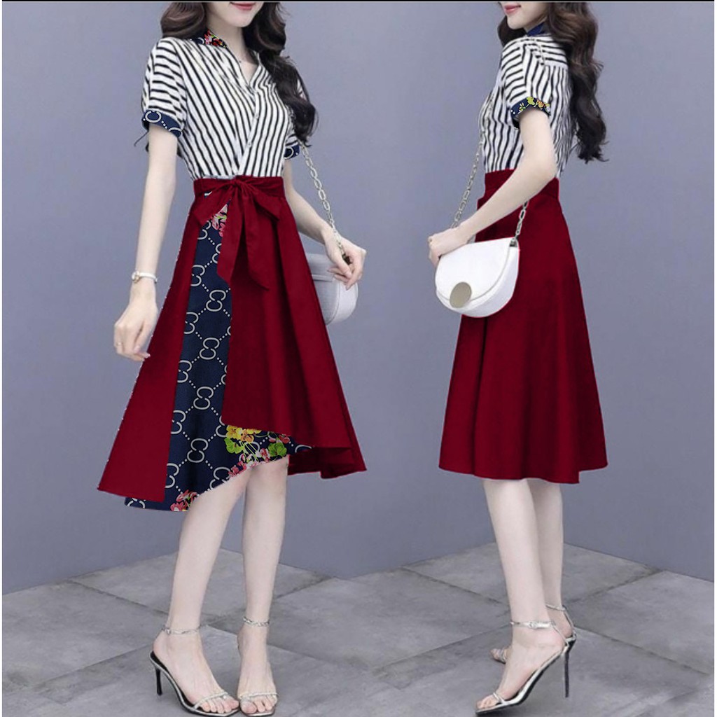 JYACOLLECTION-DRESS CASUAL-DRESS WANITA REMAJA-DRESS MURAH-GAUN WANITA TERBARU-DRESS WANITA KEKINIAN