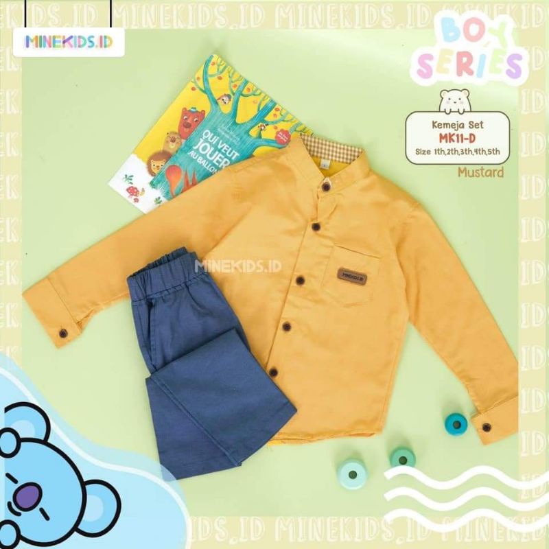 Setelan Kemeja MinieKids Size : 1-5th