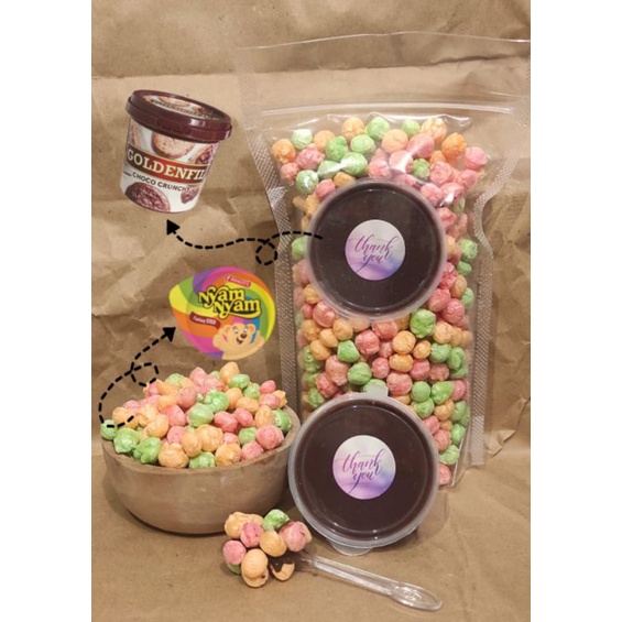 

NyamNyam RiceCrispy x Goldenfil ChocoCruchy/Cemilan Jadul