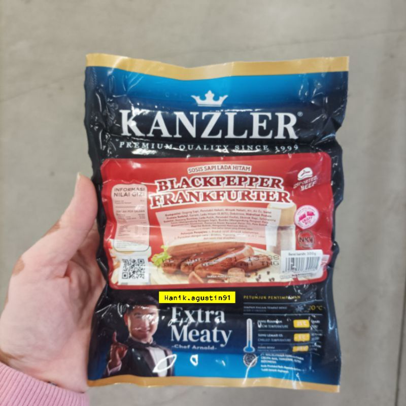 

KANZLER Black Pepper Frankfurter 300gr