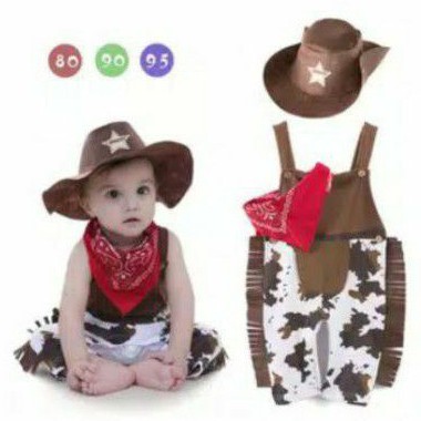 BAJU KOBOI ANAK. COWBOY BABY. BAJU KOSTUM KOBOI ANAK. KOSTUM KARAKTER ANAK. BAYI KOBOI. CAMISTREE