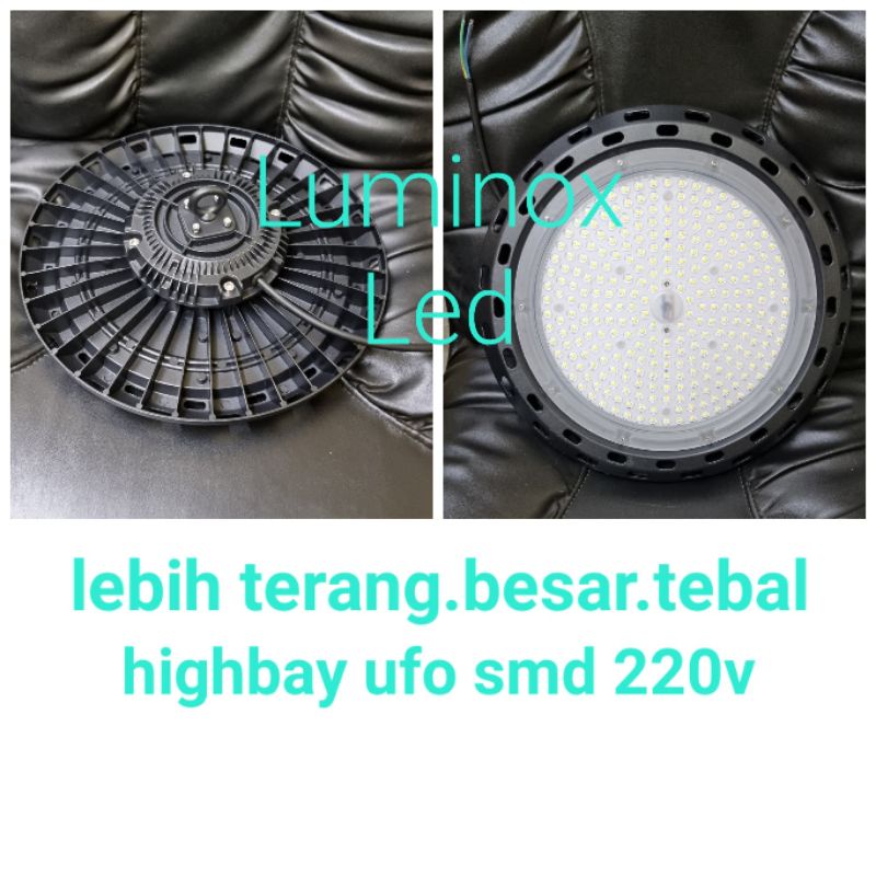 gantung industri led ufo 100w 100watt / high bay led 100 watt pabrik gudang 100 w smd 220volt