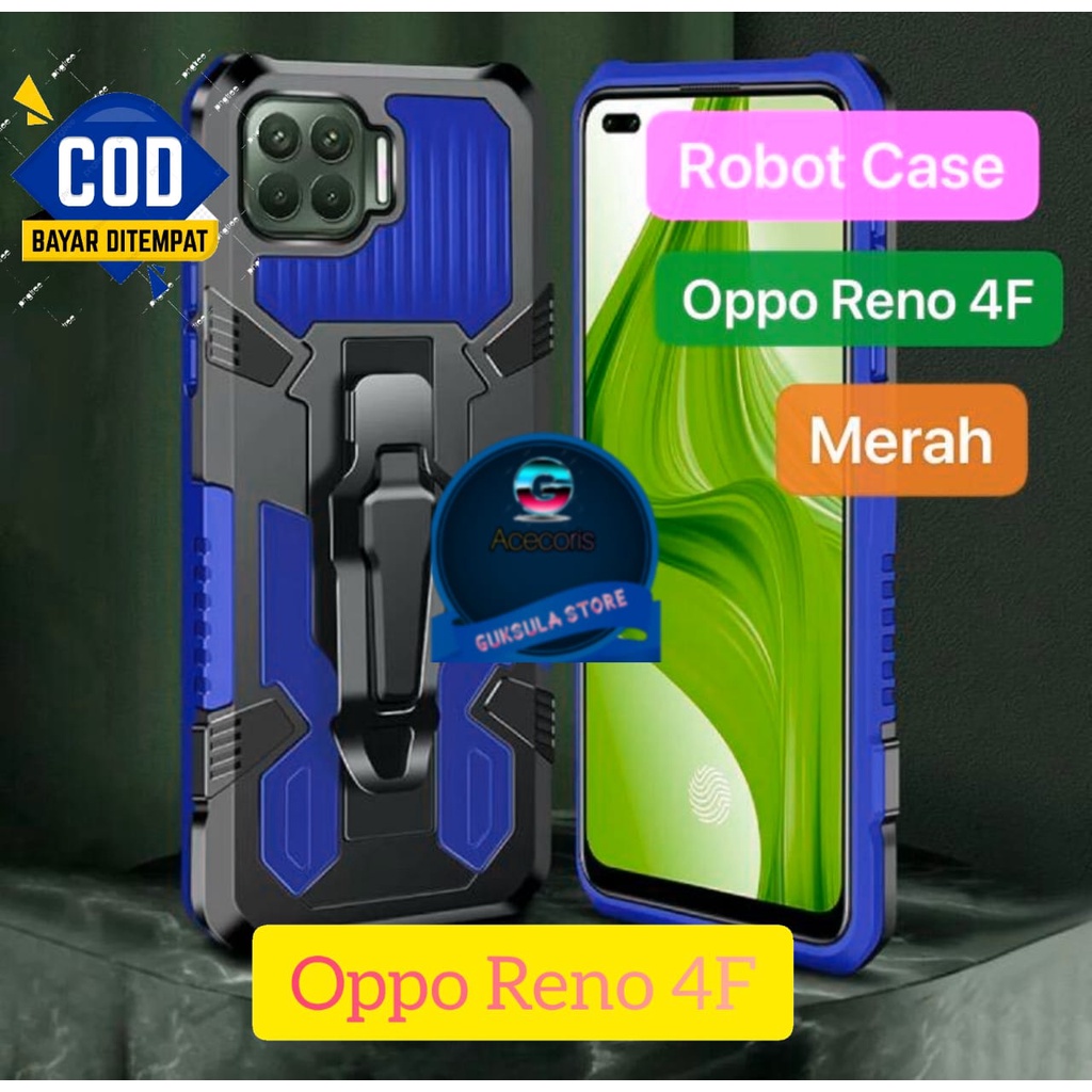 CASING HP OPPO RENO 4F MODEL BARU HARD CASE KLIP KESING SILIKON STANDING CASE
