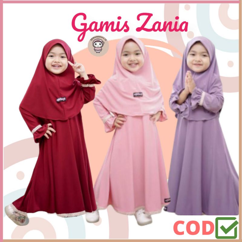 Afsheenastore Gamis Anak Zaina Set By Syafiqa Hijab