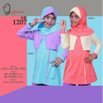 Rahnem Diskon s/d 30% - Atasan Anak AK 1207 (S,M,L) & (XL,XXL)