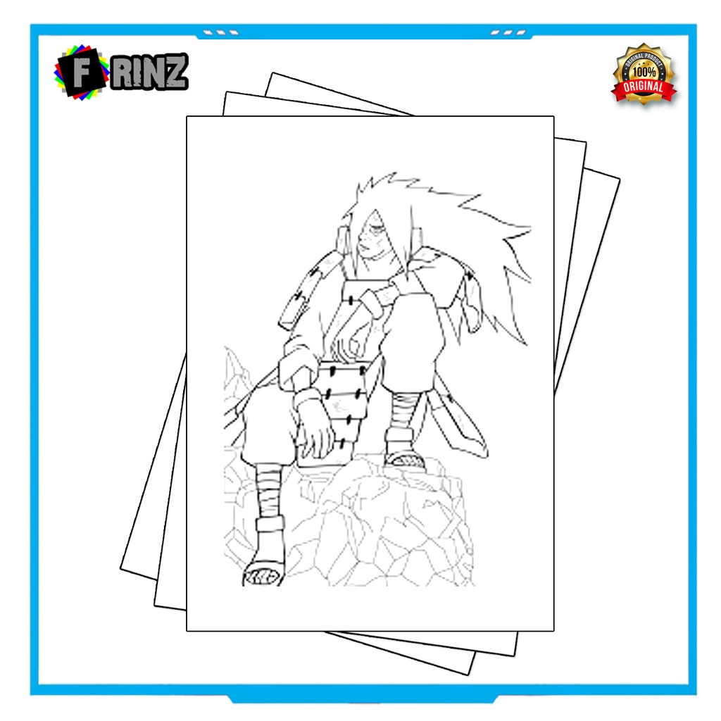 Gambar Sketsa Mewarnai ~ 11 . Naruto Part 1 / Seketsa Lukis / Drawing Sketch / Menggambar-19