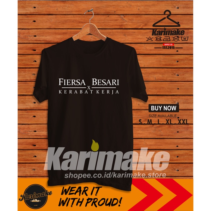 Kaos Baju Band Fiersa Besari x Kerabat Kerja Kaos Musik