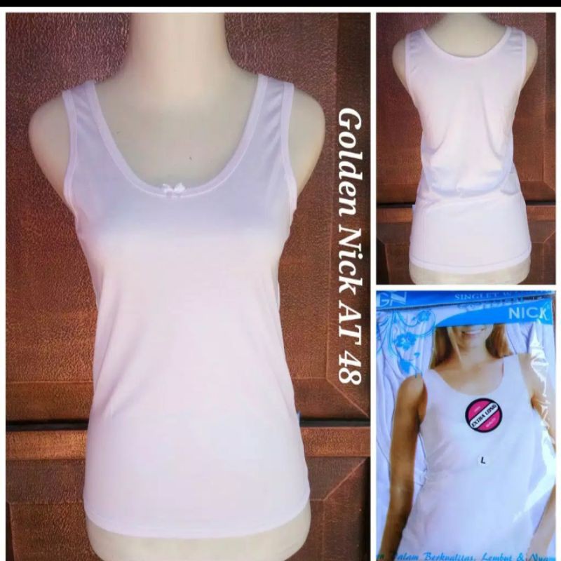 Singlet Wanita, Tanktop Wanita, Kaos Dalam Wanita Golden Nick Daleman Remaja Dewasa Pakaian Dalam Wanita Underwear, Tangtop, Kamisol