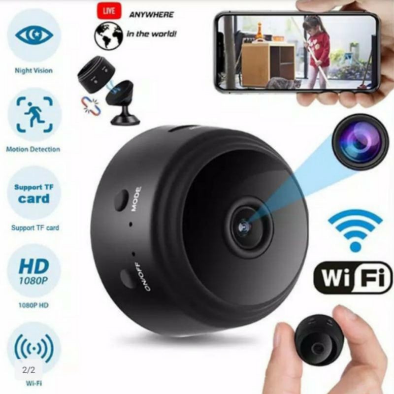 Kamera cctv Wifi Ip Camera CCTV Mini A9 WiFi 1080p HD / Camera CCTV Mini IP Cam A9 WiFi Apps V380 / 
