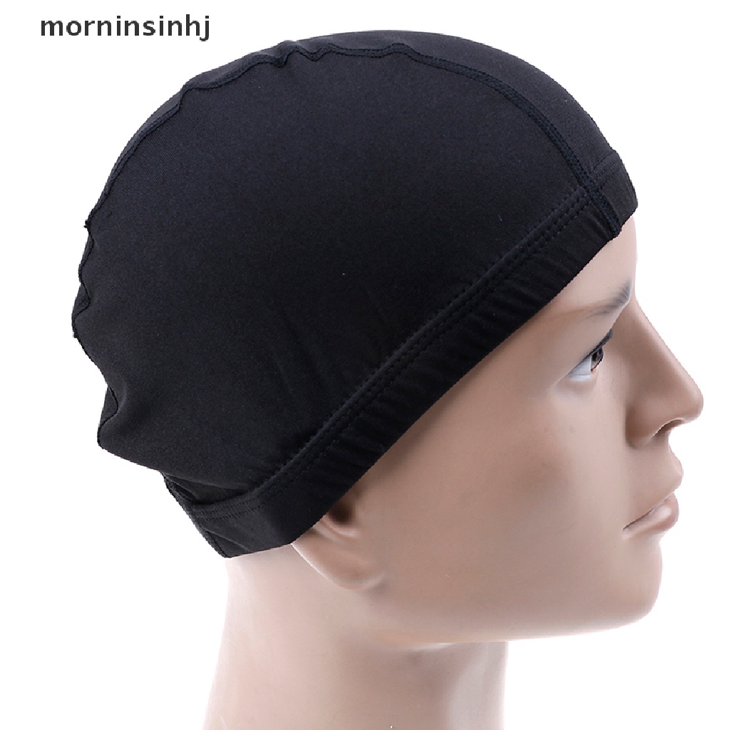 Mor Topi Jaring Lace Bahan Spandex Warna Hitam Untuk Wigrambut Palsu