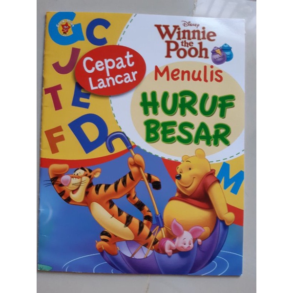 

buku cepat lancar menulis huruf besar (disney)