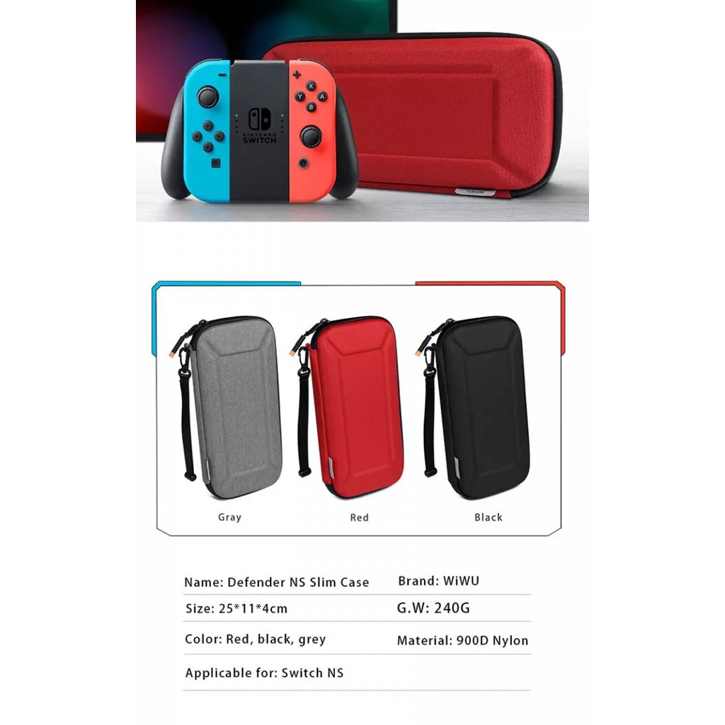 728 WIWU DEFENDER NS Slim Case - Nintendo Switch Travel Case - GM3936