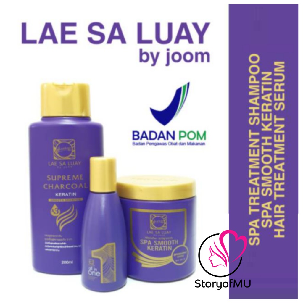 [BPOM] LAE SA LUAY Hair Spa Smooth Keratin | Masker Shampoo Serum