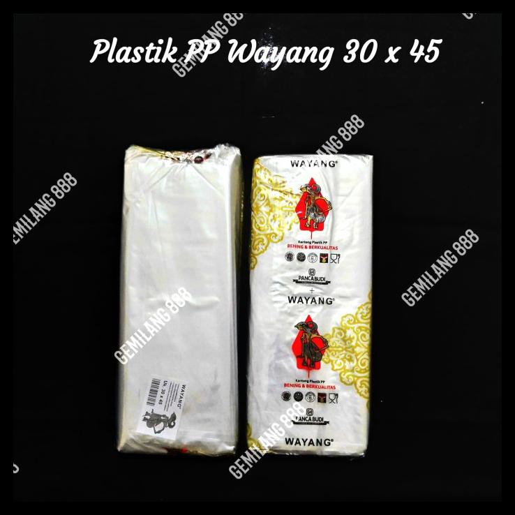 Plastik Pp Wayang 30X45, Plastik Pp Bening