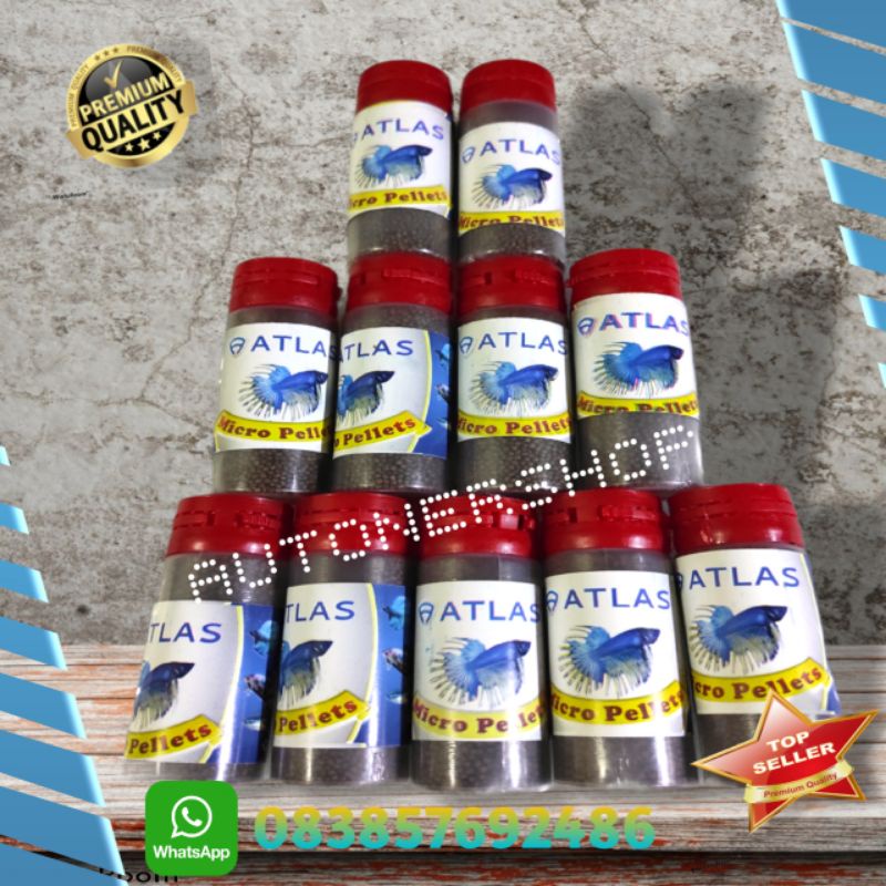 Micro pellet pakan ikan cupang guppy molly ikan kecil