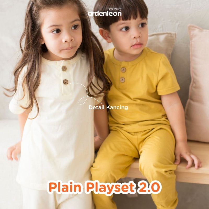 ardenleon setelan cpr  plain playset 2.0  100% premium combed cotton  baby &amp; kids/ setelan piyama anak  ardenleon plain playset  polos terbaru