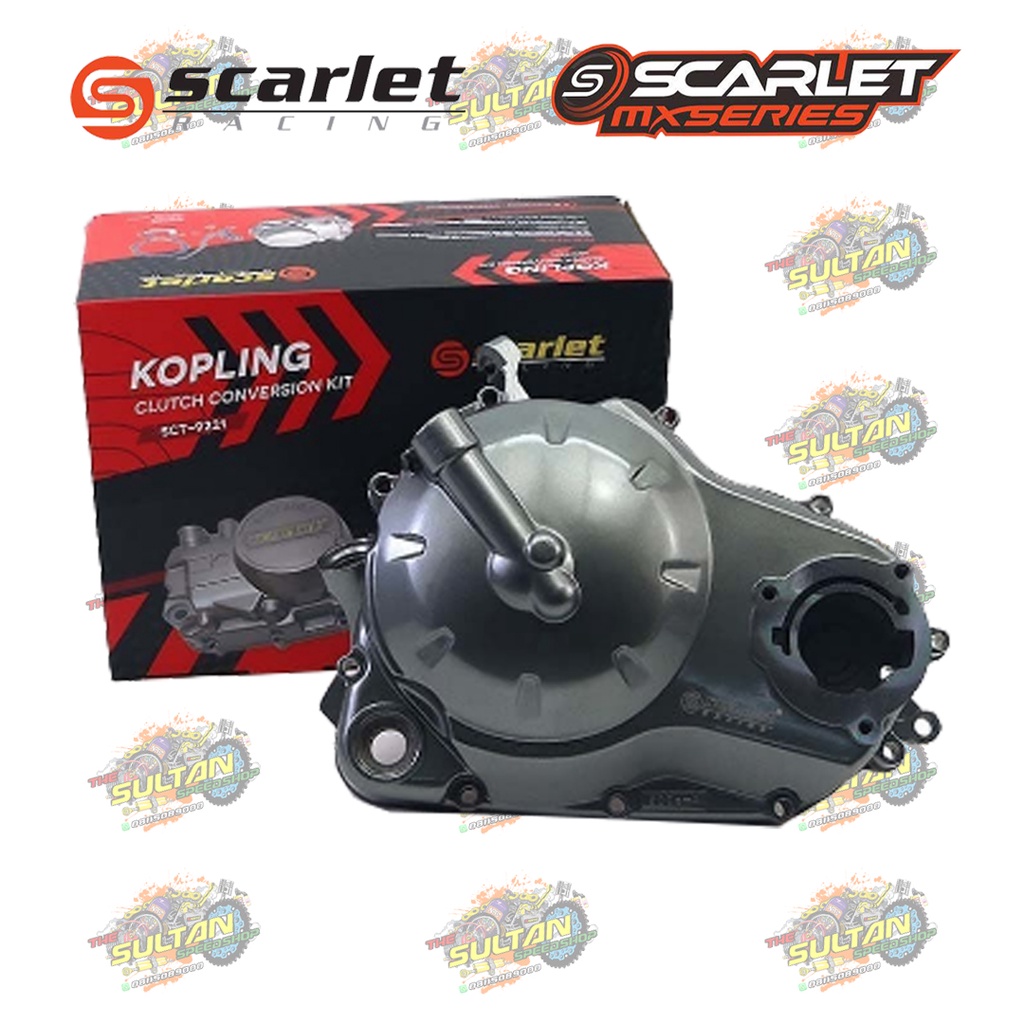 BLOK KOPLING RUMAH BAK KOPLING SET JUPITER MX SCARLET RACING