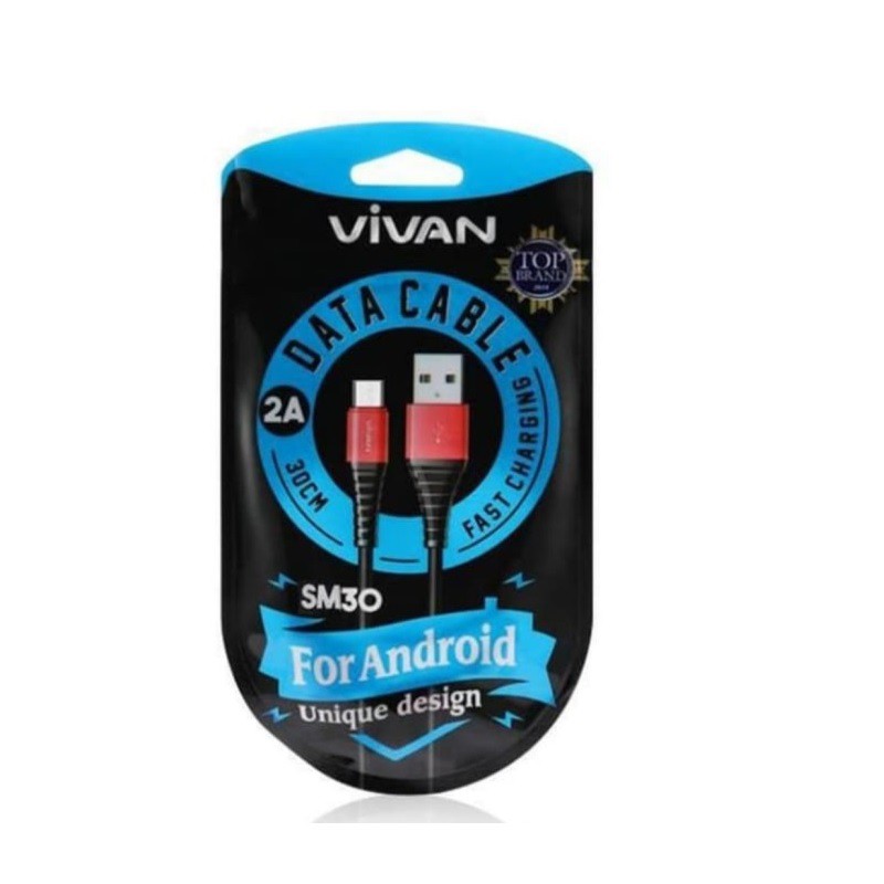 Kabel Data Charger Vivan SM-30 Micro USB