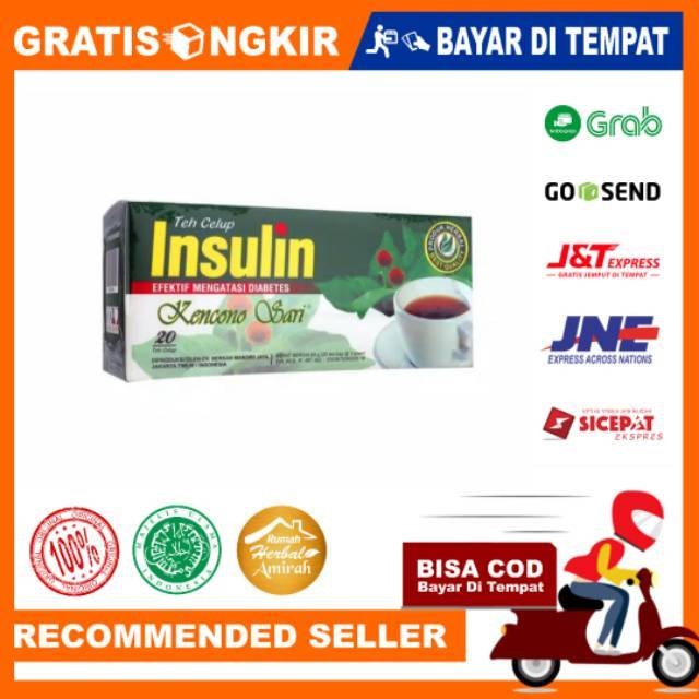 Teh Celup Insulin Kencono Sari Teh Obat Herbal Diet Diabetes Gula Darah Asli Original