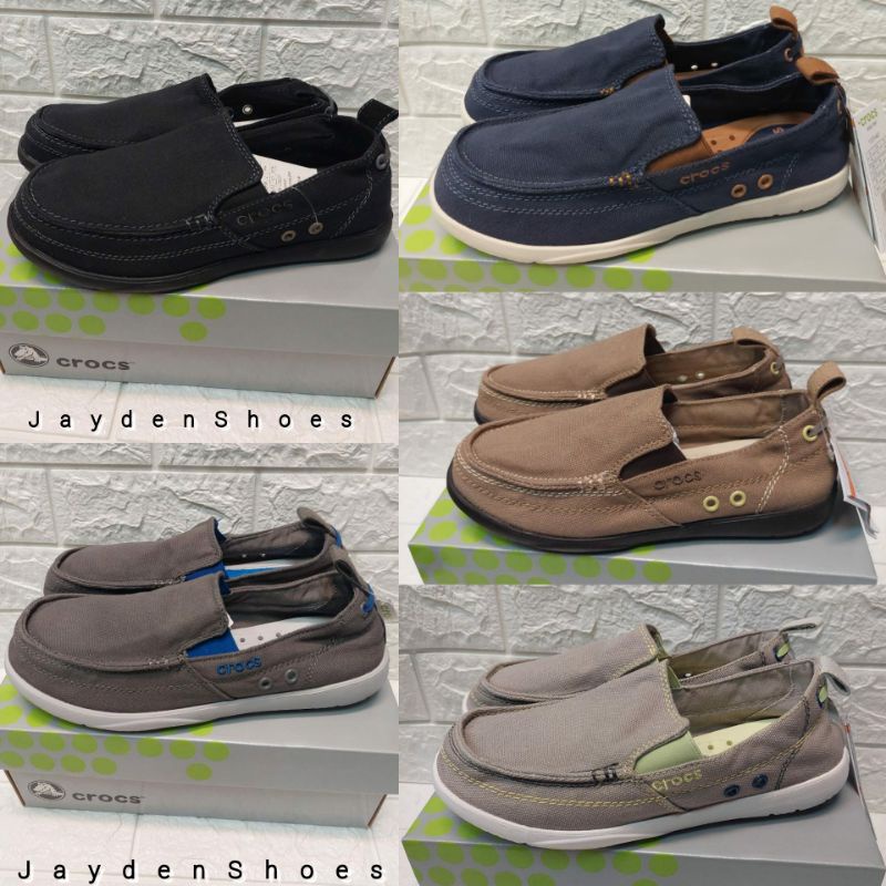 CROCS/CROCS WALU MAN KANVAS/SEPATU PRIA/SLIP ON PRIA/CROCS PRIA/SEPATU CROCS PRIA/CROCS WALU MAN/CRO