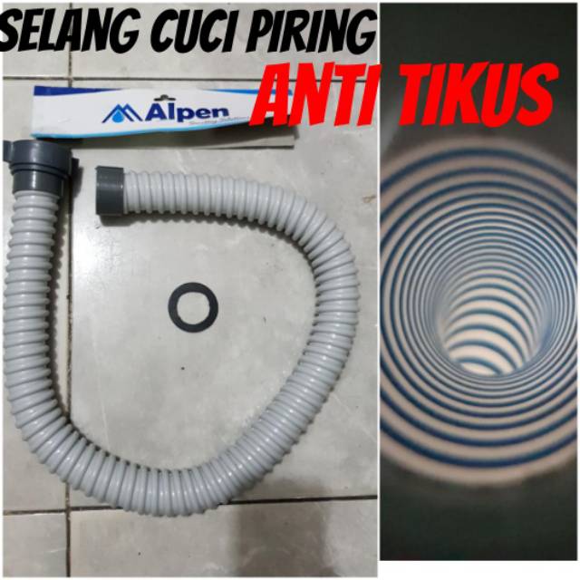 Selang cuci piring tebal 90cm alpen ANTI TIKUS