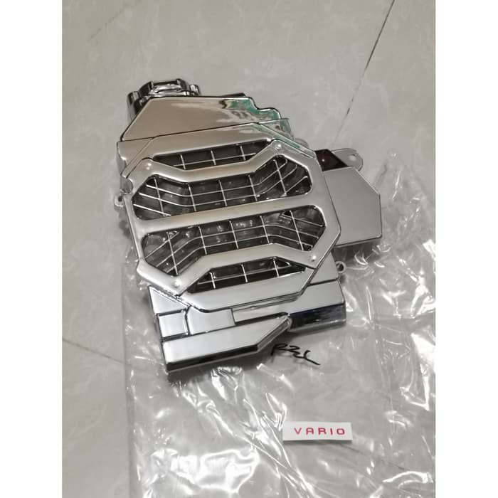 TUTUP COVER RADIATOR VARIO OLD VARIO TECHNO CHROME AKSESORIS SPAREPART MOTOR VARIO FULL ANTI BURAM