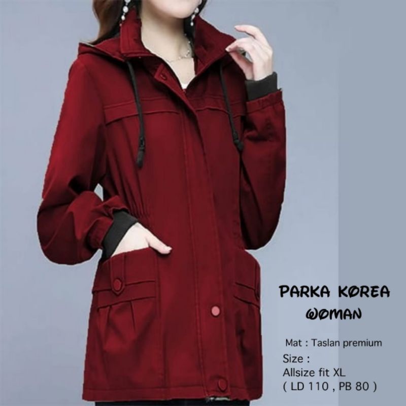 Jaket Parka Korea / Jaket Parka / Parka Korea / Jaket Wanita-4