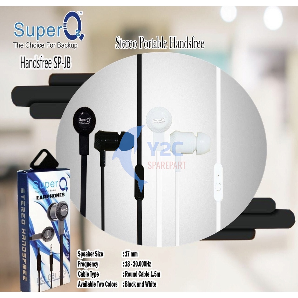 HANDSFREE EARPHONE HEADSET MEGA BASS SUPER Q2