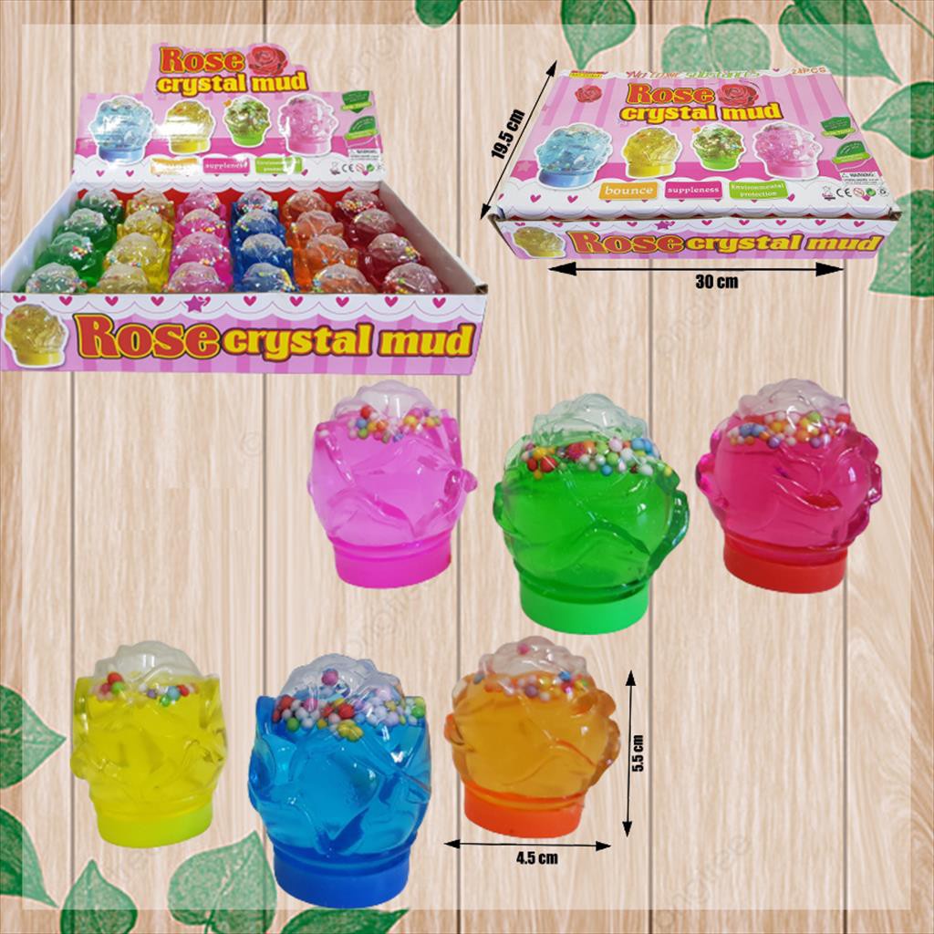 Mainan Anak Slime/Clear Slime/ Slime Bentuk Bunga 96M